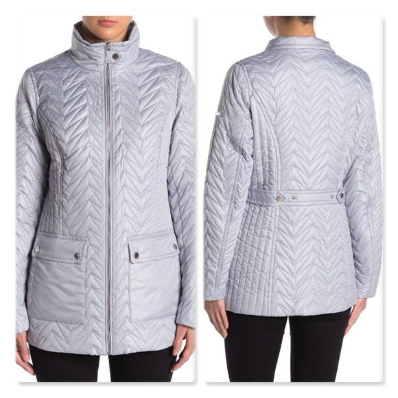 Via Spiga Quilted Cargo Jacket sz Medium - Picture 2 of 14